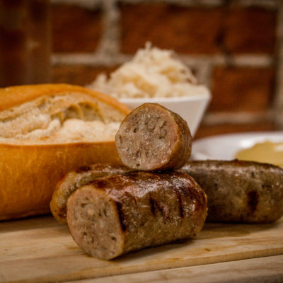 Rostbratwurst – Very lean beef and pork, mildly spiced